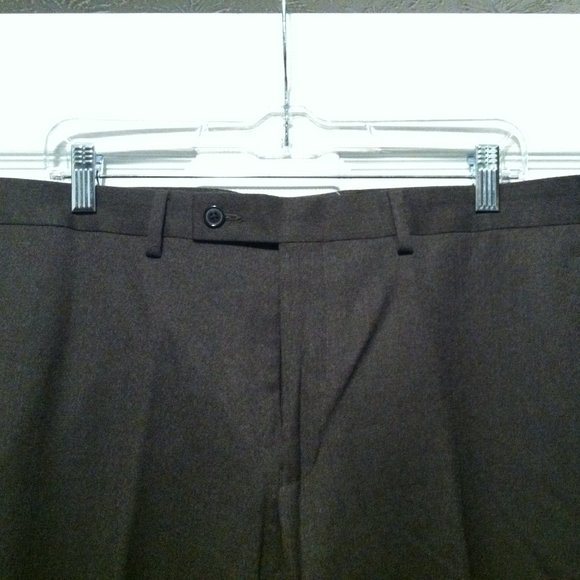 RALPH LAUREN MEN'S NEW LIGHT BROWN 100%WOOL FLAT FRONT DRESS PANTS SIZE: 34/30